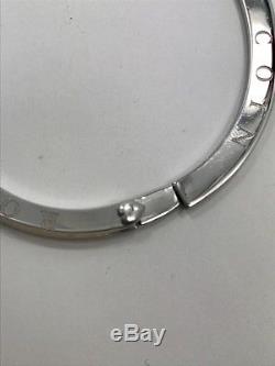 Roberto Coin Ladies Bangle 18 Kt White Gold Bracelet Made in Italy