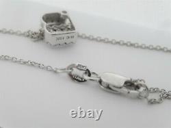 Roberto Coin Letter B Tiny Treasure 18k White Gold Diamond Initial Necklace