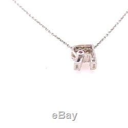 Roberto Coin Love letter Diamond Accent InitialR Necklace In 18KT White gold