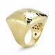 Roberto Coin Martellato 18k Yellow Gold Domed Ring Size 6.5