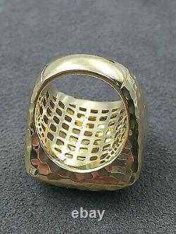 Roberto Coin Martellato 18k Yellow Gold Domed Ring Size 6.5