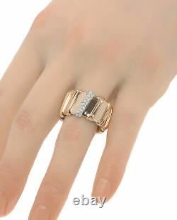 Roberto Coin Nabucco 18k Rose Gold Diamond 0.3ct Ring Sz 7 206180AH65X0