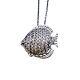 Roberto Coin New & Authentic 18 Kt White Gold Fish Necklace Tiny Treasures