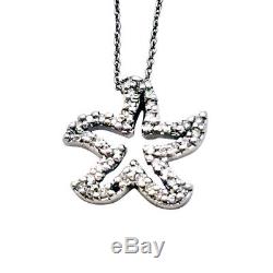 Roberto Coin New & Authentic 18 Kt White Gold Starfish Necklace Tiny Treasures