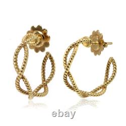 Roberto Coin New Barocco 18k Yellow Gold Earrings 7771047AYER0