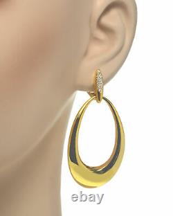 Roberto Coin Oro Classic 18k Yellow Gold Diamond 0.20ct Earrings 7772022AJERX