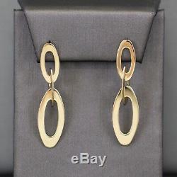 Roberto Coin Oval Link Dangle Earrings in 18k Yellow Gold Size Large