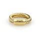 Roberto Coin PRIMAVERA 18k Yellow Gold Basket Weave Band Ring Size 7