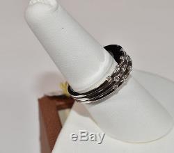 Roberto Coin Parisienne 3-Rows Diamond Ring 18k White Gold
