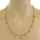 Roberto Coin Pearls 18k Yellow Gold Dangle Teardrop Charms Chain Necklace