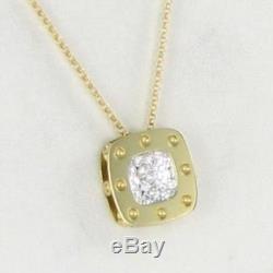 Roberto Coin Pois Moi 0.25cts Diamond Necklace 18k Yellow Gold New $2040