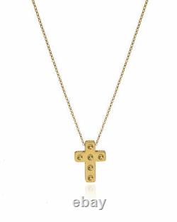Roberto Coin Pois Moi 18k Yellow Gold Cross Necklace 7771288AYCH0