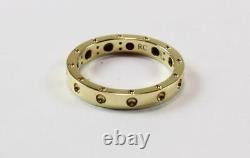 Roberto Coin Pois Moi 18k Yellow Gold Wedding Band Style Ring Size 6.5/t53/uk-n