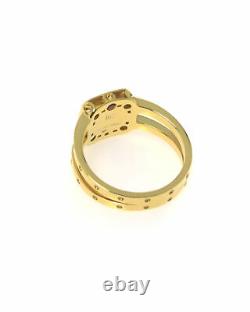 Roberto Coin Pois Moi 18k Yellow & White Gold Diamond Ring Sz 6.5 777920AJ65X0
