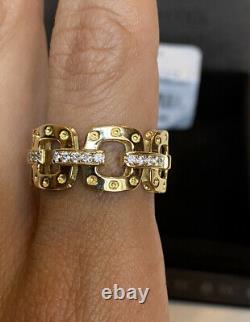 Roberto Coin Pois Moi Diamond 18k Yellow Gold 0.35ct Ring Sz 7.75 NWT $3180