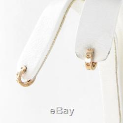 Roberto Coin Pois Moi Mini Hoop Earrings 18k Rose Gold New $900