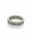 Roberto Coin Pois Moi Stainless Steel & 18k Rose Gold Ring Sz 10 7771526ASH105R