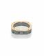 Roberto Coin Pois Moi Stainless Steel & 18k Rose Gold Ring Sz 9.75 7771524ASH10R