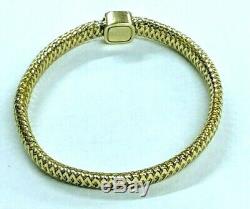 Roberto Coin Primavera 18K Yellow Gold Stretch Bangle Bracelet with Ruby Accent