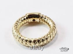 Roberto Coin Primavera 18k Weaved Yellow Gold Wedding Band Ring Sz 6.5/t53/uk-n