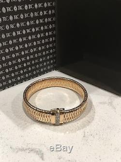 Roberto Coin Primavera Bracelet Medium 0.18cts Diamond 18k Yellow Gold $4500