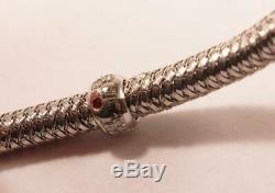 Roberto Coin Primavera Woven 18k White Gold Diamond Flexible Bangle Bracelet