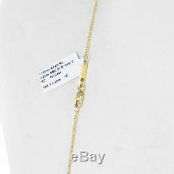 Roberto Coin Princess Diamond 0.22cts Pendant 18K Yellow Gold Necklace New $1500