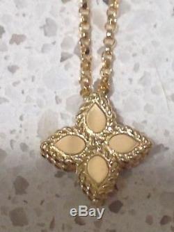 Roberto Coin Princess Flower 18kt Yellow Gold Small Flower Necklace 18 inch