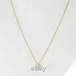 Roberto Coin Princess Flower Small Diamond Necklace 18k Yellow Gold New $870