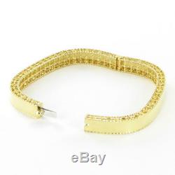 Roberto Coin Princess Polished Narrow Bangle Bracelet 18k Yellow Gold New $3900