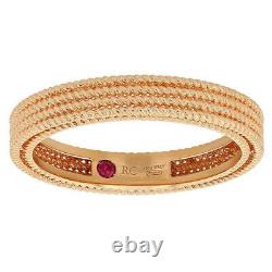 Roberto Coin Ring 18K Rose Gold Symphony Barocco Stackable Band Ring Sz 6.5 New