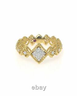 Roberto Coin Roman Barocco 18k Yellow Gold Diamond 0.30ct Ring 6.5 7771654AJ65X