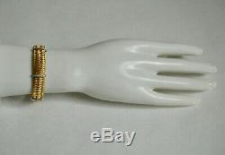Roberto Coin Silk Weave Diamond 18K Yellow Gold Woven Bracelet
