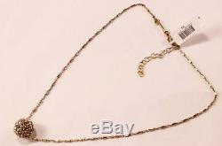 Roberto Coin Stingray 925 Sterling Silver Gold Tone Ball Slide Necklace Pendant