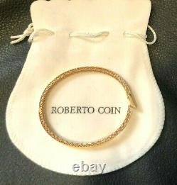 Roberto Coin Symphony Barocco 18k Rose Gold Bangle Bracelet