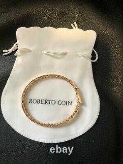 Roberto Coin Symphony Barocco 18k Rose Gold Bangle Bracelet