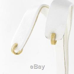 Roberto Coin Symphony Barocco Mini Hoop Earrings 18k Yellow Gold New $780