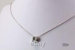Roberto Coin Tiny Treasure 18k White Gold Diamond Letter D Initial Necklace