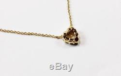 Roberto Coin Tiny Treasure 18k Yellow Gold Diamond Heart Love Necklace Pendant