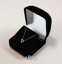 Roberto Coin Tiny Treasure 18k Yellow Gold Diamond Heart Love Necklace Pendant