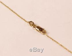 Roberto Coin Tiny Treasure 18k Yellow Gold Fleur De Lis Necklace Pendant