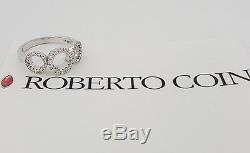 Roberto Coin Tiny Treasures 0.36 ct 18K Gold Round Diamond Three 3 Circle Ring