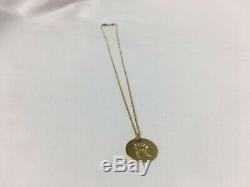 Roberto Coin Tiny Treasures 18K Yellow Gold Initial R Pendant Necklace