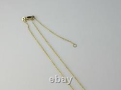 Roberto Coin Tiny Treasures Baby Diamond Cross Necklace 18K Yellow 18 LIKE NEW