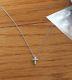 Roberto Coin Tiny Treasures Cross Necklace 18kt. White Gold