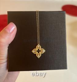 Roberto Coin Venetian Princess 18K Yellow Gold and Diamond pendant Necklace