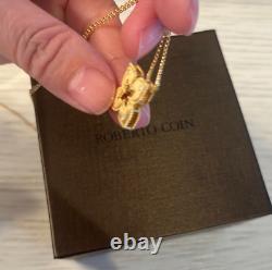 Roberto Coin Venetian Princess 18K Yellow Gold and Diamond pendant Necklace