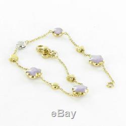 Roberto Coin Violet Star Butterfly Diamond Bracelet 18k Yellow Gold New $1300