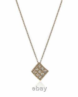 Roberto Coin Womens Barocco 18k Rose Gold Diamond 0.14ct Necklace 7772024AXCHX