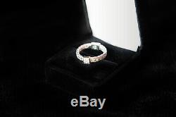 Roberto Coin Woven Silk 18k White Gold and Diamond Ring